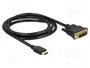 DELOCK Câble DVI-D (18+1) vers HDMI, 1,5 m