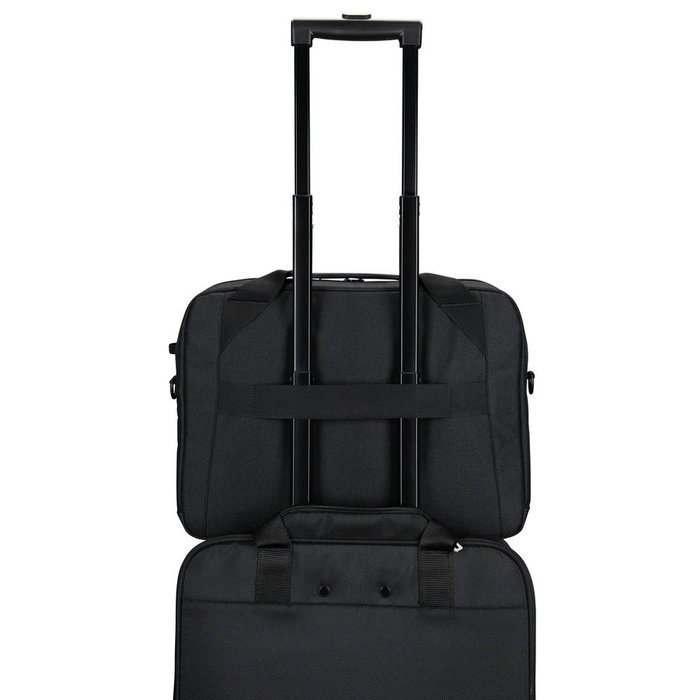 Targus Mallette EcoSmart Ordinateur Portable 15-16 pouces Noir Rouge Sacoche en Polyester Recyclé Résistant à l'Eau