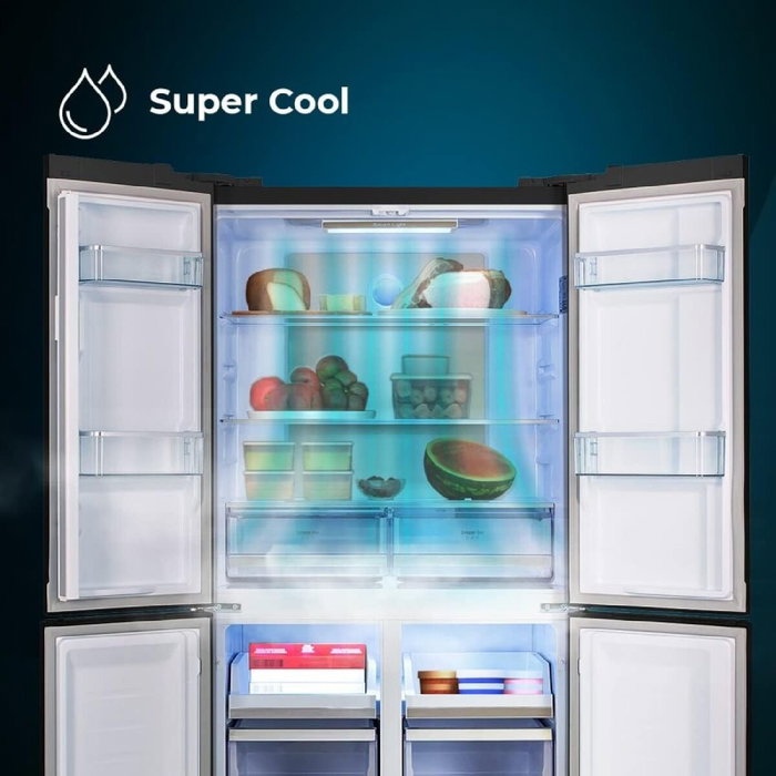 Réfrigérateur Combiné Cecotec Bolero CoolMarket 4D 490 Glass 490 L