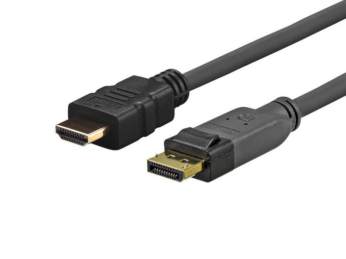 Vivolink Câble Adaptateur DisplayPort vers HDMI Haute Performance, Support 1080p 60Hz, 0,5 Mètre, Blindage Triple, Connecteur Doré avec Verrouillage Vivolink Câble Adaptateur DisplayPort vers HDMI Haute Performance, Support 1080p 60Hz, 0,5 Mètre, Blindage Triple, Connecteur Doré avec Verrouillage