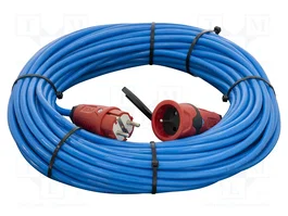 KERG Rallonge réseau H07BQ-F bleue 30m
