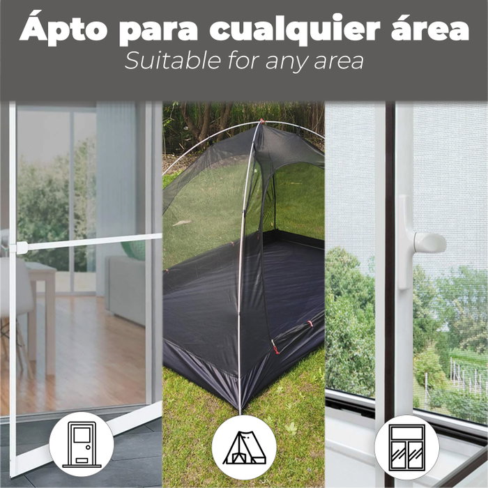 WOLFPACK LINEA PROFESIONAL Cinta Reparadora Tela Mosquitera 5 cm x 200 cm