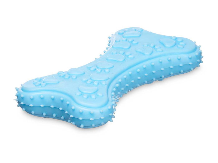 Mascow Hueso en silicone pour chien 10 cm, couleurs assorties aléatoires (Set de 24)