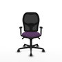 Piqueras y Crespo Chaise de Bureau Jorquera Violet et Noir