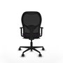 Piqueras y Crespo Chaise de Bureau Jorquera Violet et Noir