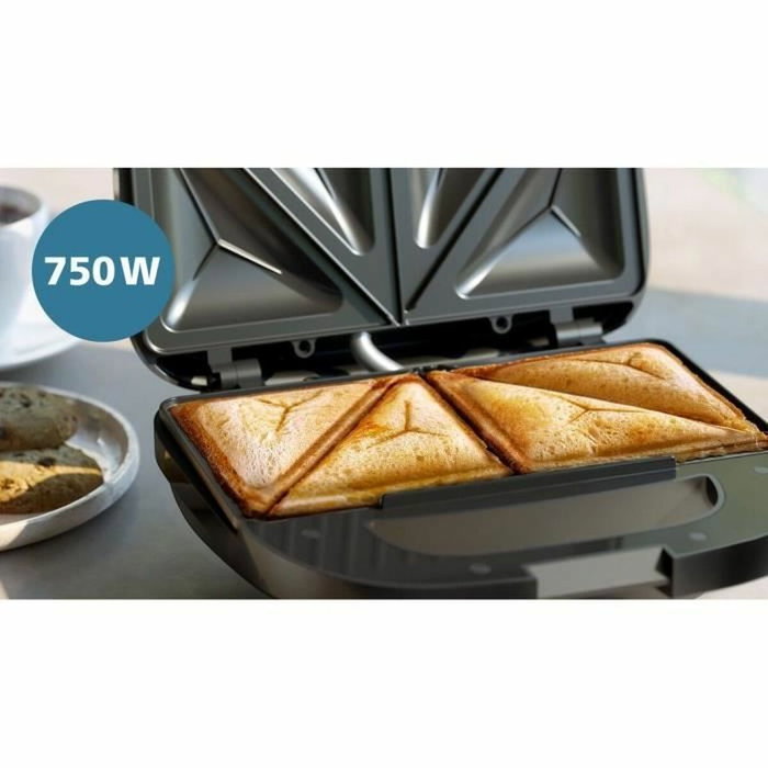 Philips HD2331/90 Série 3000 - Appareil à croque-monsieur Noir