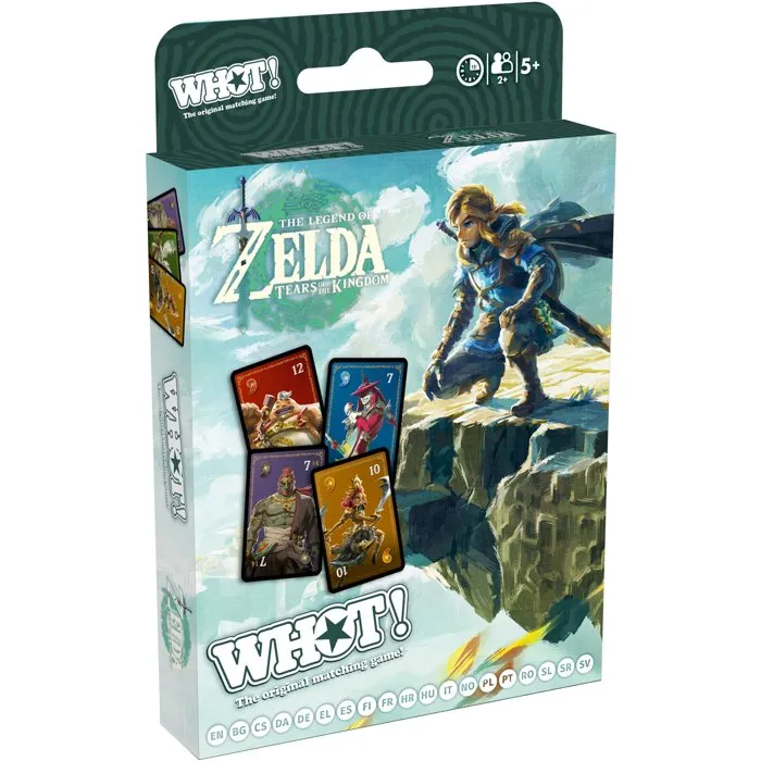 Winning Moves - WHOT! Jeu de cartes Zelda: Tears of the Kingdom - Jeu de société pour 2 à 6 joueurs - À partir de 5 ans