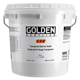 Golden Peinture Acrylique Heavy Body Rouge Transparent Oxyde de Fer 3.78 L