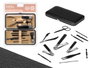 BERILO Estuche Set Pedicura Uñas Hombre Negro Marron-Negro