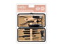 BERILO Estuche Set Pedicura Uñas Hombre Negro Marron-Negro