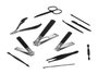 BERILO Estuche Set Pedicura Uñas Hombre Negro Marron-Negro