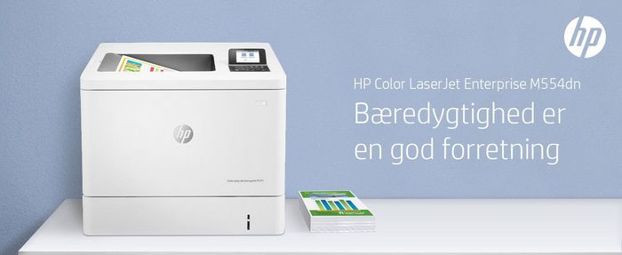 HP Imprimante LaserJet Enterprise M554dn Couleur, 33/35 ppm, Recto-Verso Automatique, Ethernet, Wi-Fi, USB, Écran LCD 2.7", A4 - Noir et Couleur