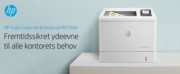 HP Imprimante LaserJet Enterprise M554dn Couleur, 33/35 ppm, Recto-Verso Automatique, Ethernet, Wi-Fi, USB, Écran LCD 2.7", A4 - Noir et Couleur