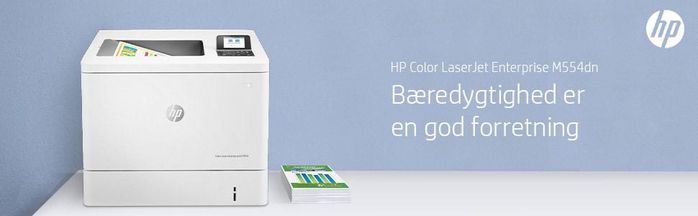 HP Imprimante LaserJet Enterprise M554dn Couleur, 33/35 ppm, Recto-Verso Automatique, Ethernet, Wi-Fi, USB, Écran LCD 2.7", A4 - Noir et Couleur