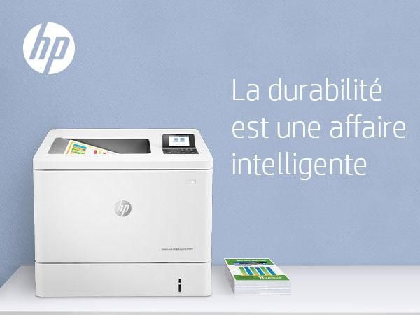 HP Imprimante LaserJet Enterprise M554dn Couleur, 33/35 ppm, Recto-Verso Automatique, Ethernet, Wi-Fi, USB, Écran LCD 2.7", A4 - Noir et Couleur
