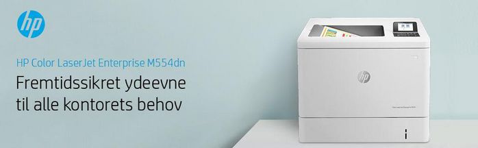 HP Imprimante LaserJet Enterprise M554dn Couleur, 33/35 ppm, Recto-Verso Automatique, Ethernet, Wi-Fi, USB, Écran LCD 2.7", A4 - Noir et Couleur