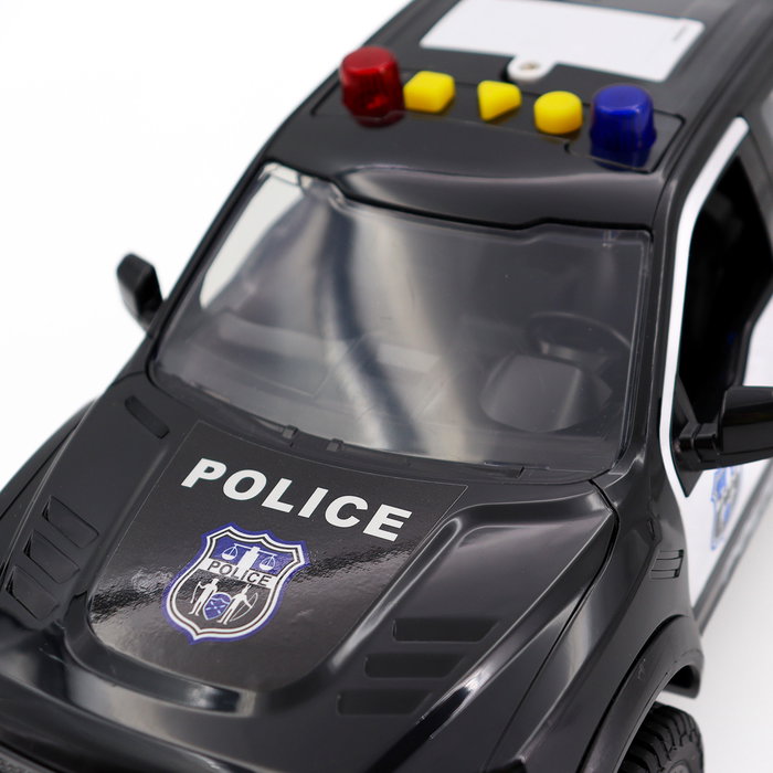 Tachan - Camionnette de Police avec Lumières et Sons - Jouet Véhicule Heroes De Ciudad - Échelle 1:12 - Anglais, Français, Allemand, Italien, Portugais, Espagnol