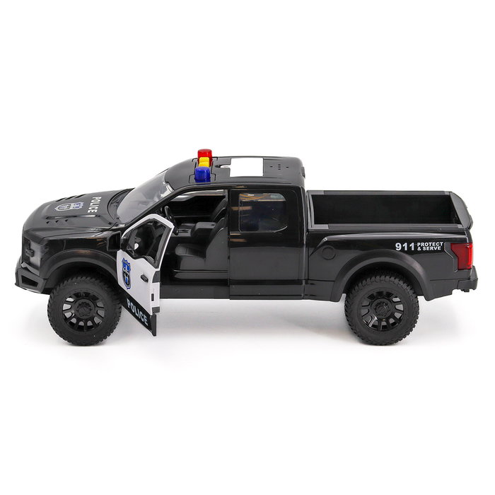 Tachan - Camionnette de Police avec Lumières et Sons - Jouet Véhicule Heroes De Ciudad - Échelle 1:12 - Anglais, Français, Allemand, Italien, Portugais, Espagnol