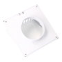 Edm Grille de ventilation avec manchon ABS Ø 100 mm blanche 170x170 mm