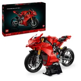 LEGO Technic - Moto de construction Ducati Panigale V4 S 42202, modèle détaillé avec présentoir, jeu de construction pour adultes
