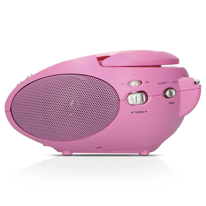 Lenco SCD-24 Radio stéréo FM avec lecteur CD rose Lenco SCD-24 Radio stéréo FM avec lecteur CD rose