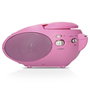 Lenco SCD-24 Radio stéréo FM avec lecteur CD rose