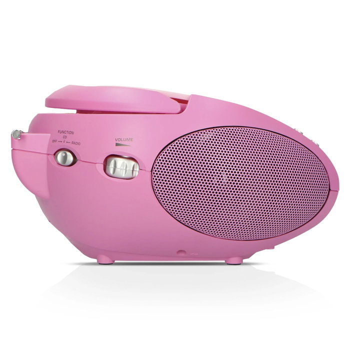 Lenco SCD-24 Radio stéréo FM avec lecteur CD rose Lenco SCD-24 Radio stéréo FM avec lecteur CD rose
