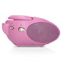 Lenco SCD-24 Radio stéréo FM avec lecteur CD rose