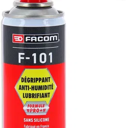 Facom F-101 Dégrippant et Lubrifiant Anti-Humidité Professionnel 150 ml - Formule Pro+ avec Diffuseur pour Pièces Mécaniques