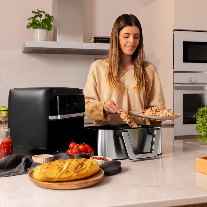 Friteuse Air Cecotec Dual 9000 9L 2850W Noire avec Tech PerfectCook
