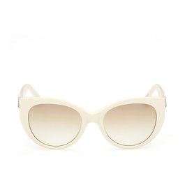 Swarovski Gafas SK0372 Lunettes de soleil femme Cat-eye monture blanche verres Gradient Brown 53 mm