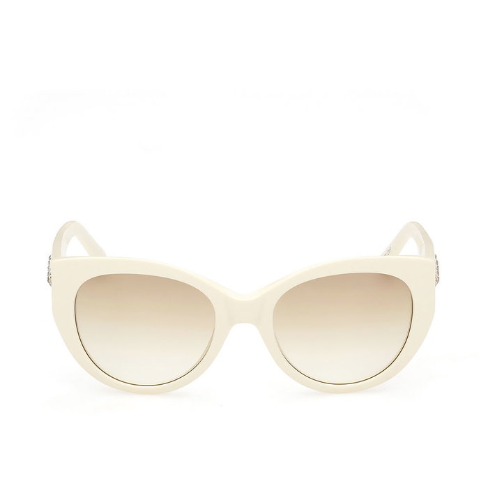 Swarovski Gafas SK0372 Lunettes de soleil femme Cat-eye monture blanche verres Gradient Brown 53 mm Swarovski Gafas SK0372 Lunettes de soleil femme Cat-eye monture blanche verres Gradient Brown 53 mm