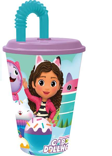 Stor Gabbys Dollhouse La Casa - Verre à anse pour enfants 430 ml - Dès 3 ans