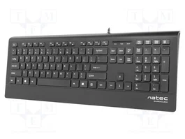 NATEC BARRACUDA Clavier Informatique Noir US Layout USB A