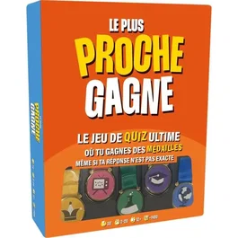 Asmodee Le Plus Proche Gagne - Jeu de société quiz ultime - À partir de 14 ans - 2 à 10 joueurs - Partie de moins de 30 min - Version française