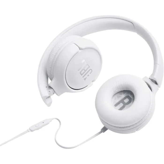 JBL Tune 500 Casque filaire supra-aural Blanc JBL Tune 500 Casque filaire supra-aural Blanc