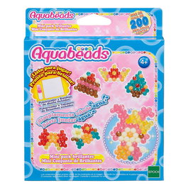 Aquabeads Set de Découverte Mini Pack Surtido 32769 - 200 Perles Aquabeads avec 7 Couleurs, Plateau et Vaporisateur - Activité Créative pour Enfants à Partir de 4 Ans