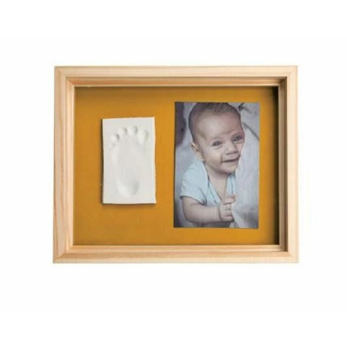 Baby Art Pure Frame Kit Cadre avec Pâte à Modeler et Bois Pin Naturel Vert/Orange Baby Art Pure Frame Kit Cadre avec Pâte à Modeler et Bois Pin Naturel Vert/Orange
