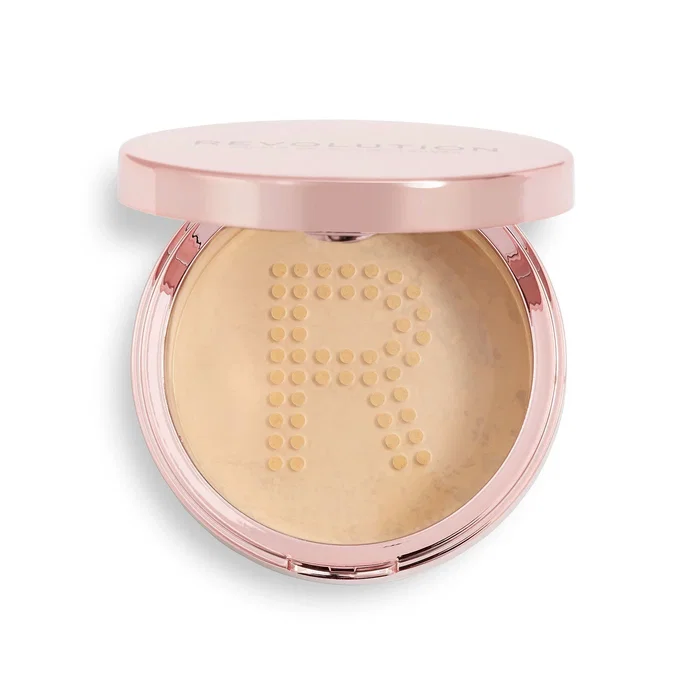 Makeup Revolution Conceal & Fix Poudre fixante libre Jaune moyen 13 g