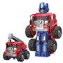 TACHAN - Robot 3 en 1 à Assembler Rouge, 27 Pièces - Se Transforme en 2 Véhicules - Jeu de Construction - À Partir de 3 Ans - Réf. T01026