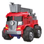 TACHAN - Robot 3 en 1 à Assembler Rouge, 27 Pièces - Se Transforme en 2 Véhicules - Jeu de Construction - À Partir de 3 Ans - Réf. T01026