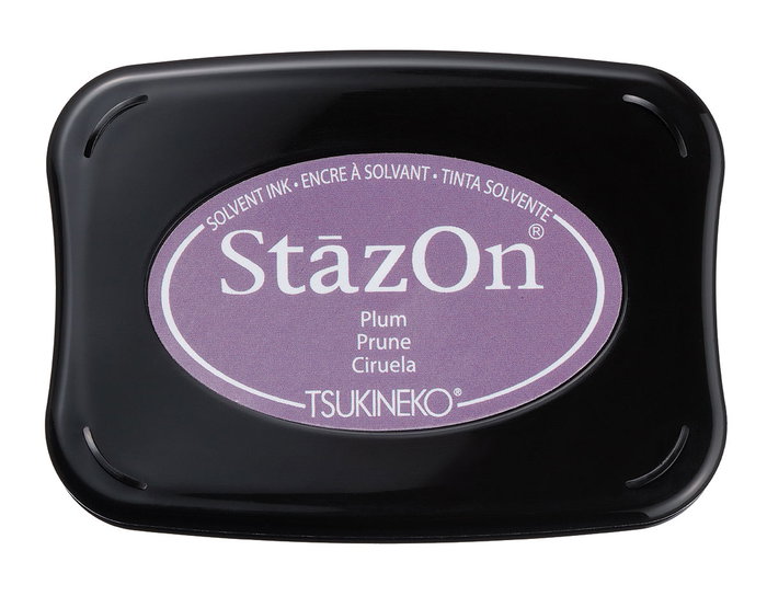 Tsukineko Tampon encreur STAZON Rouge ciruela 95x65mm Tsukineko Tampon encreur STAZON Rouge ciruela 95x65mm