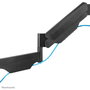 Neomounts Support Mural Télévision Orientable - WL70-550BL14 - Pour écrans 32 à 55 pouces (VESA 75x75 à 400x400 mm), capacité 30 kg, inclinaison, pivotement et ajustement en hauteur