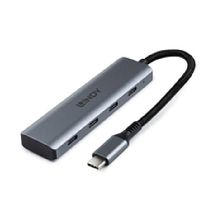 LINDY Hub USB Gris 4 ports LINDY Hub USB Gris 4 ports