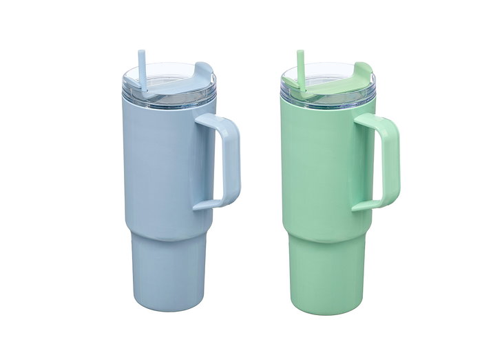 Kinvara Verre avec paille et anse 1,2 L Assortis Bleu Vert 14x30x10 cm (Set de 12) Kinvara Verre avec paille et anse 1,2 L Assortis Bleu Vert 14x30x10 cm (Set de 12)