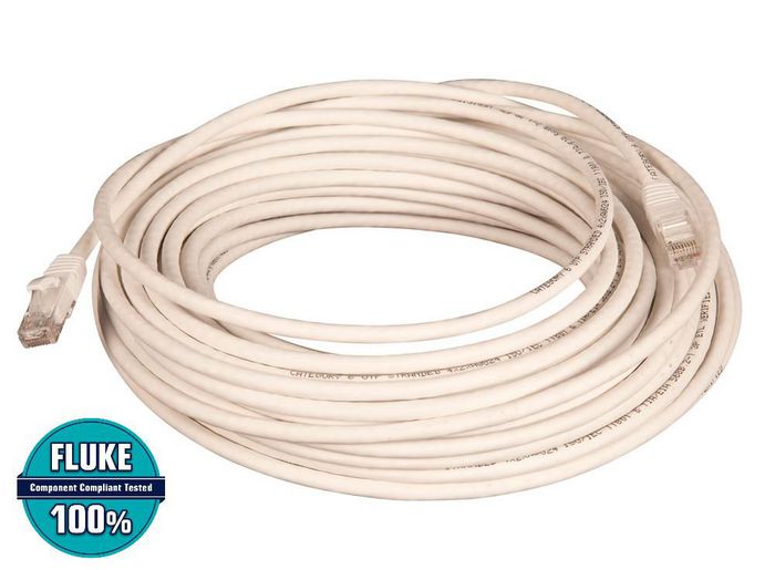 Lanview Câble réseau Cat6 U/UTP 15m Blanc LSZH Lanview Câble réseau Cat6 U/UTP 15m Blanc LSZH
