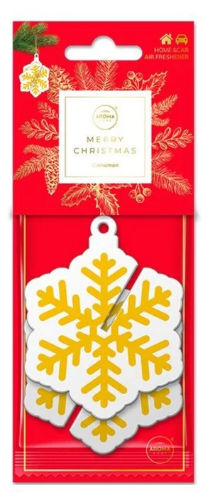 Aroma Car Xmas 3D Snowflake Cannelle