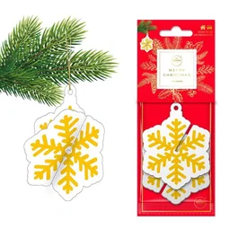 Aroma Car Xmas 3D Snowflake Cannelle