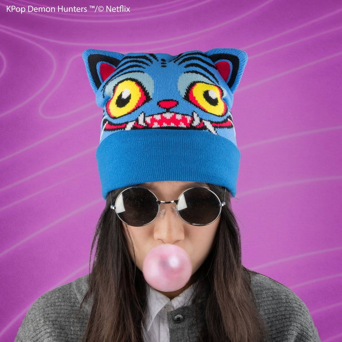 Cinereplicas Bonnet Derpy KPop Demon Hunters Bleu électrique