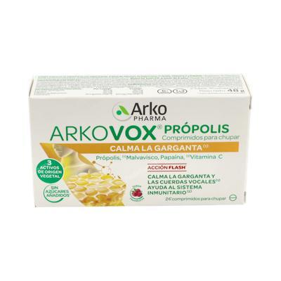 ARKOPHARMA ARKOVOX PROPOLIS-VIT C Sabor Frambuesa - 24 Comprimés ARKOPHARMA ARKOVOX PROPOLIS-VIT C Sabor Frambuesa - 24 Comprimés